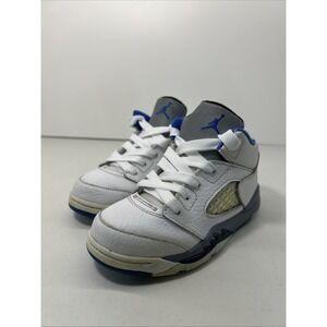 Nike Air Jordan‎ 5 Retro Sneakers (TS) Size 9C 'Stealth 2.0' 440890-140,